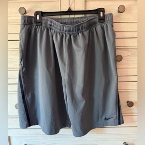Nike Gray Athletic Shorts Lightweight Athletic Performance